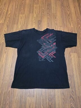 Oakley Graphic Tee Shirt Men’s L Large Geometric Tech Y2K Streetwear Athletic